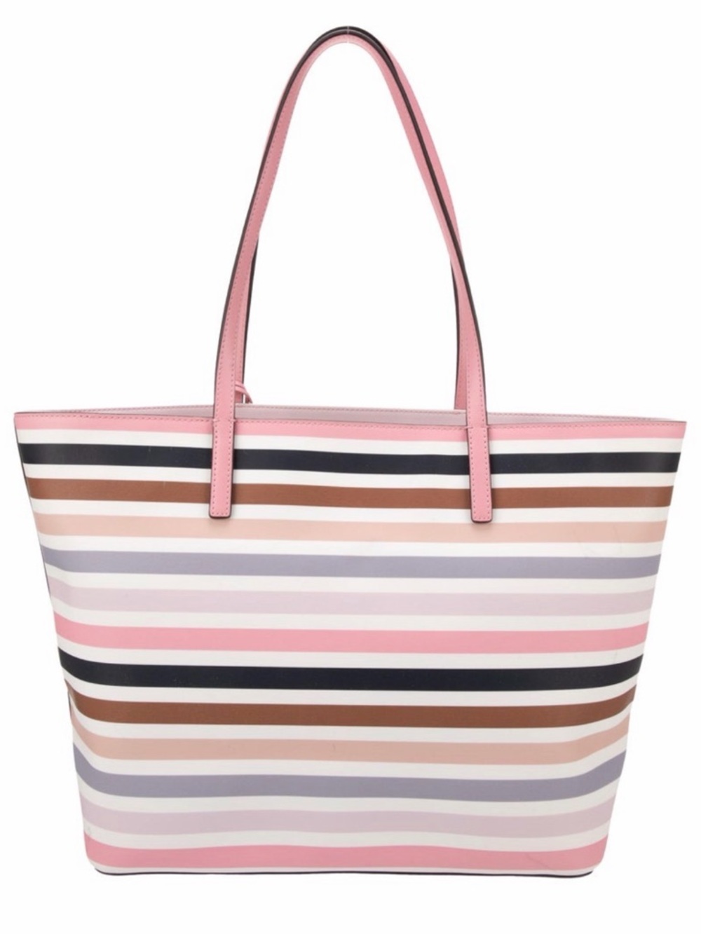 Kate Spade Kelsey Pink Multi-Color Stripe Tote NWOT - Picture 2 of 3